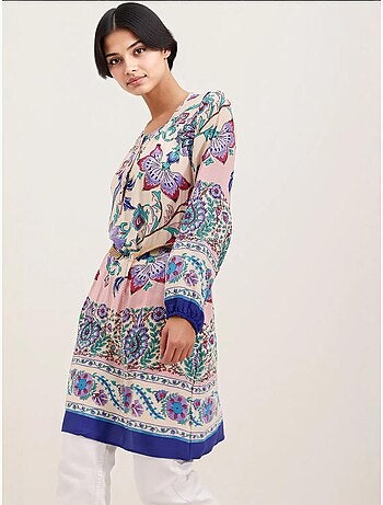 Robe à motifs avec ceinture bdart