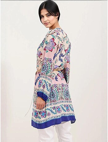 Robe à motifs avec ceinture bdart