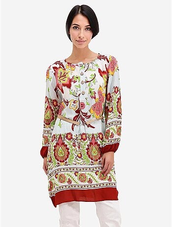 Robe à motifs avec ceinture bdart