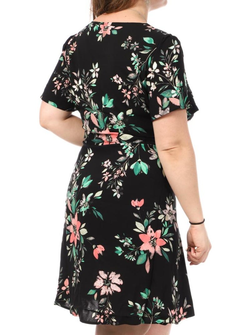 Robe à motifs femme vero moda Noir Multicolore - Kiabi