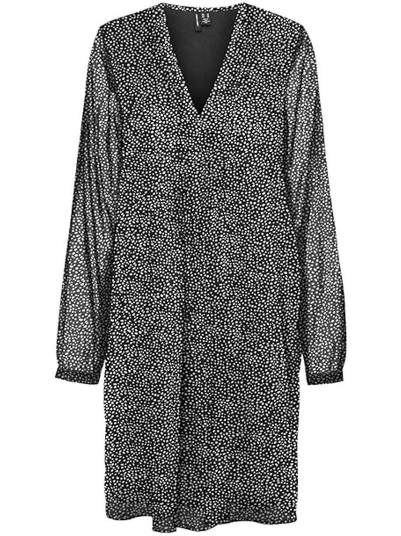 Robe à motifs femme vero moda Noir - Kiabi