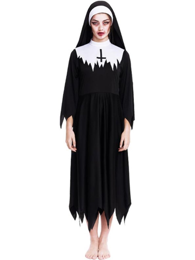 Robe à pointes de nonne zombie Multicolore - Kiabi