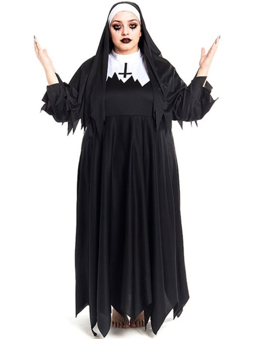 Robe à pointes de nonne zombie - Kiabi