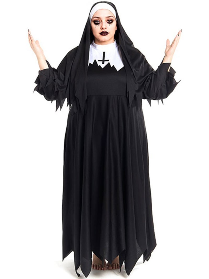 Robe à pointes de nonne zombie Multicolore - Kiabi