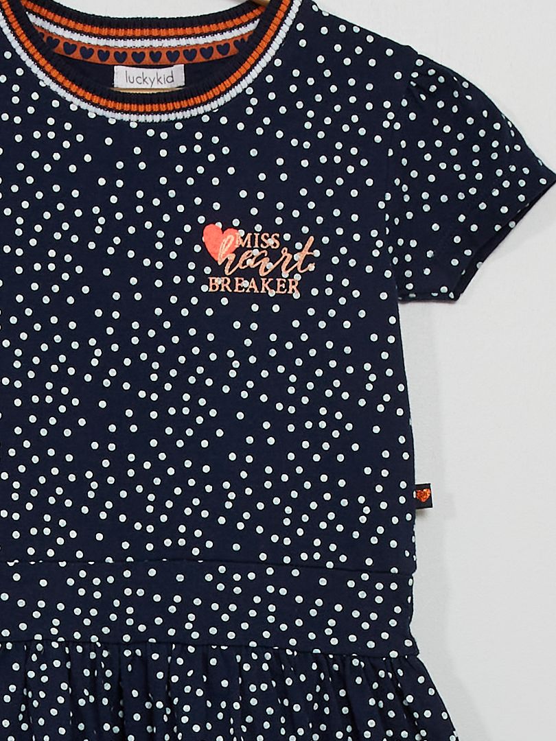 Mini Jupe à Pois Mini Boden Pour Fille - Taille 5-6 Ans, Bleu Marine Et Lavande, Occasion