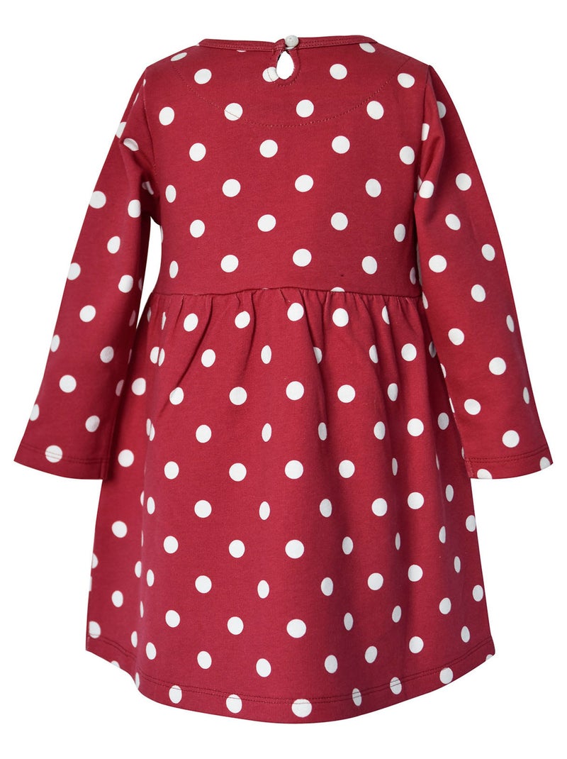 ROBE A POIS LOVE LES GRANDS DE SUCRE D'ORGE Rouge - Kiabi