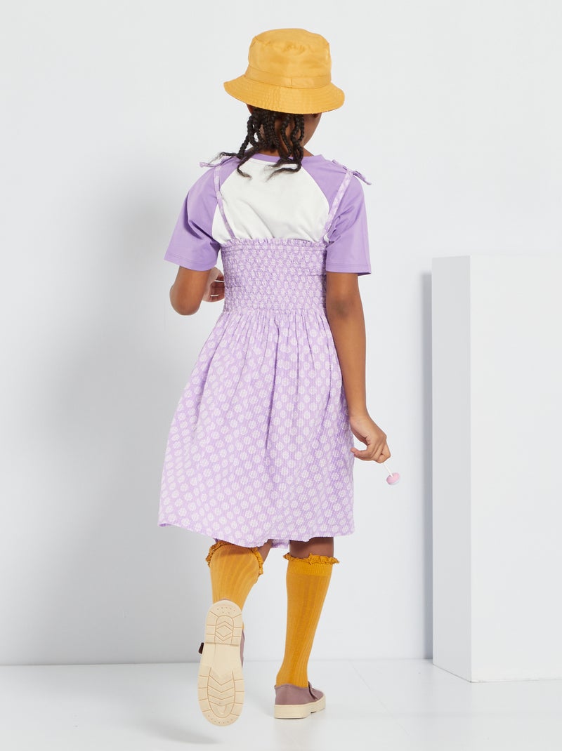 Robe Vintage D'été Parme Brodée à Bretelles - Taille 36/38 - 100% Coton