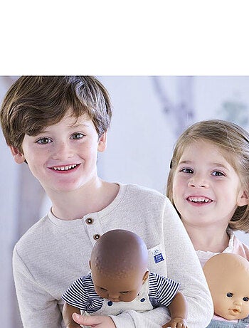 Robe à volants et T-Shirt Bords de Loire pour poupon 36 cm