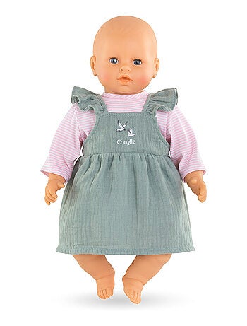 Robe à Volants & T-Shirt Bords de Loire pour poupon 42 cm