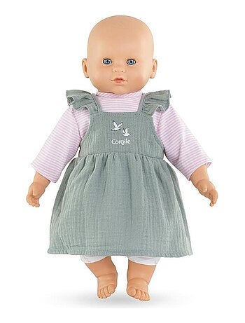 Robe à Volants & T-Shirt Bords de Loire pour poupon 42 cm