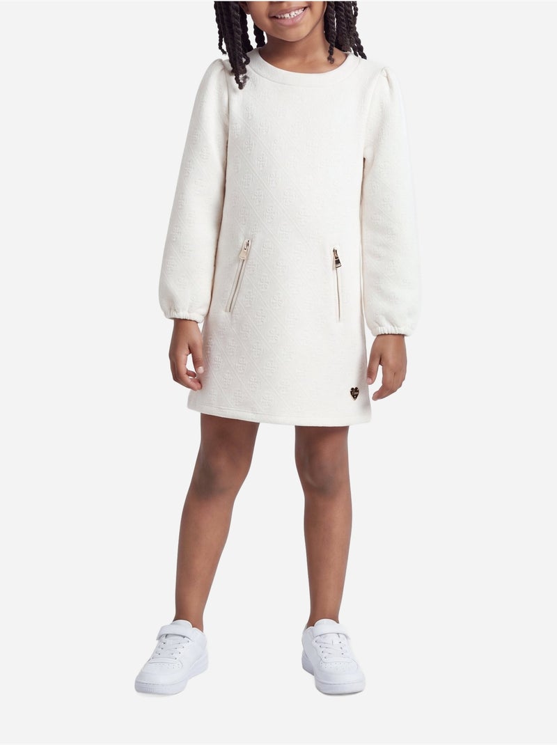 Robe à zip - guess kids Blanc - Kiabi