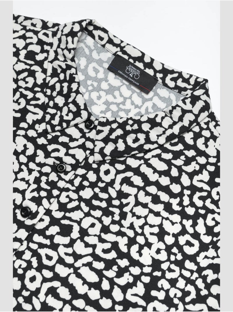 Robe ABYSSGI evasée, patineuse 'Le Temps Des Cerises' Noir - Kiabi