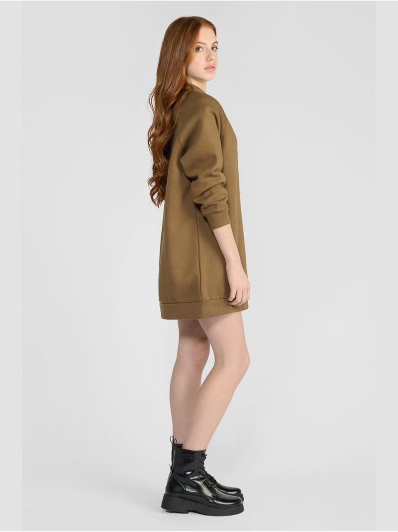 Robe adelgi droite 'le temps des cerises' Marron - Kiabi