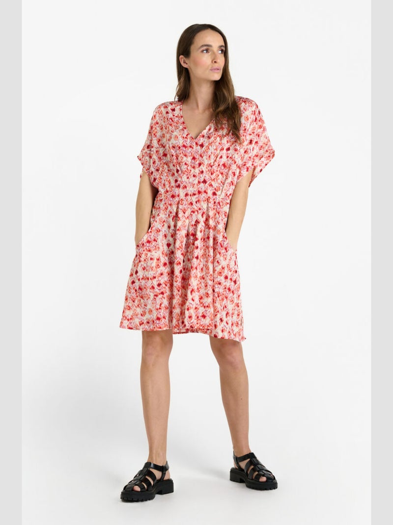 Robe AGATA evasée, patineuse 'Le Temps Des Cerises' Rouge - Kiabi