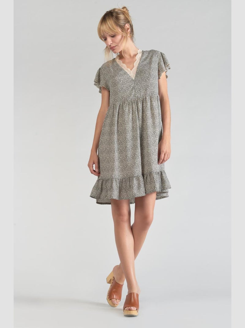 Robe ALIETTE droite 'Le Temps Des Cerises' Blanc - Kiabi