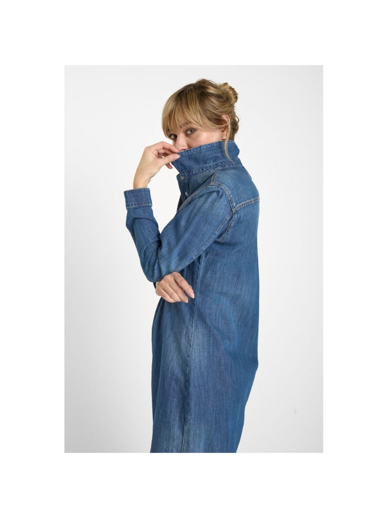 Robe ALIO droite en jeans 'Le Temps Des Cerises' Bleu - Kiabi