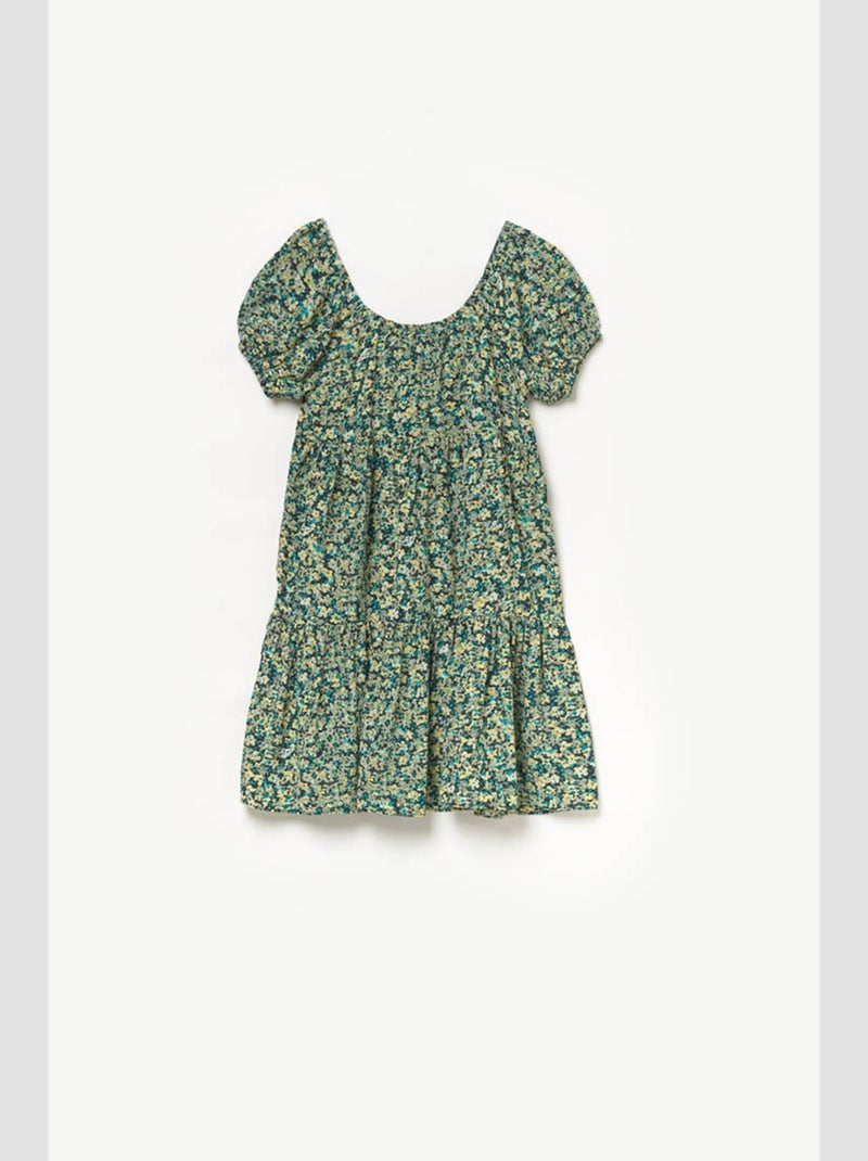 Robe ALMOGI evasée, patineuse 'Le Temps Des Cerises' Vert - Kiabi