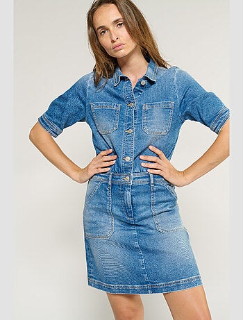 Robe ALVY droite en jeans 'Le Temps Des Cerises'