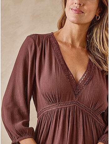 Robe ample avec macramé - DAXON