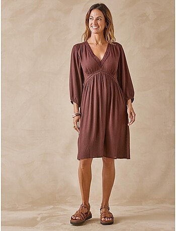 Robe ample avec macramé