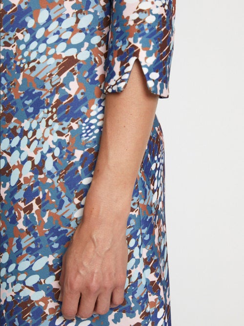 Robe ample courte manches 3/4 imprimée - Afibel - Kiabi