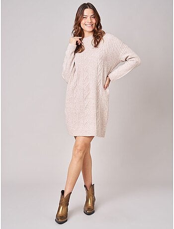 Robe ample femme en maille 'Deeluxe'