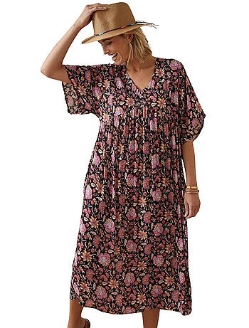 Robe ample manches kimono - DAXON