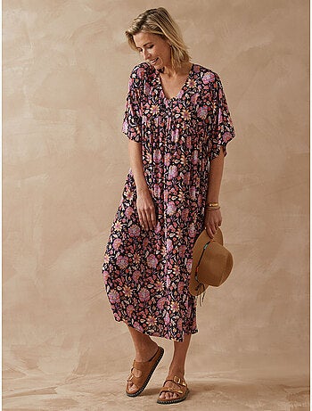 Robe ample manches kimono - DAXON