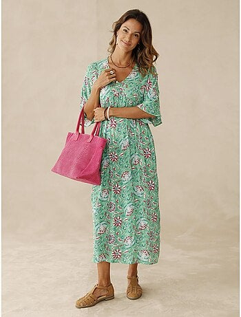 Robe ample manches kimono