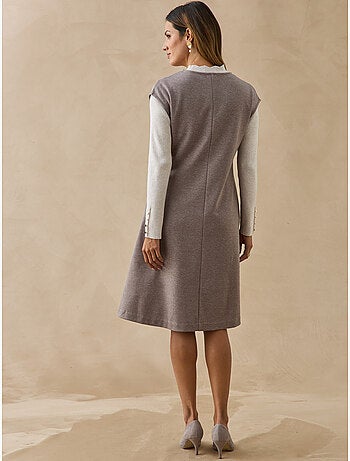 Robe ample sans manches col rond - daxon