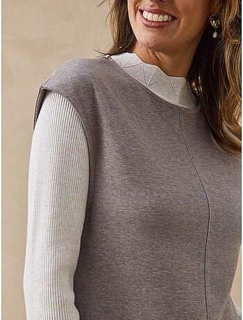 Robe ample sans manches col rond - daxon