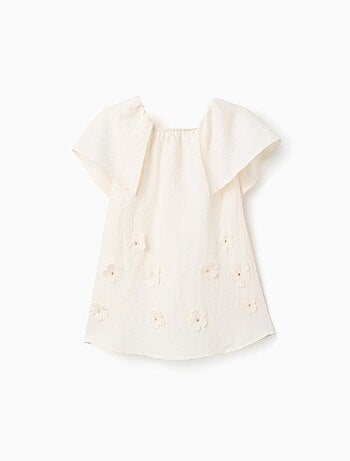 Robe avec appliqué floral + bloomer