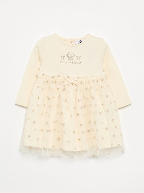 Robe avec bas en tulle 'Minnie' 'Disney' - Kiabi Robe avec bas en tulle 'Minnie' 'Disney' - Kiabi