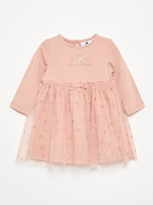Robe avec bas en tulle 'Minnie' 'Disney' - Kiabi Robe avec bas en tulle 'Minnie' 'Disney' - Kiabi