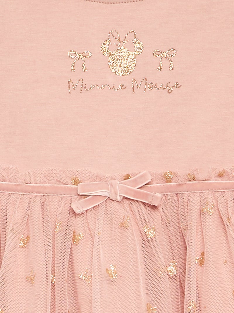Robe avec bas en tulle 'Minnie' 'Disney' Rose - Kiabi