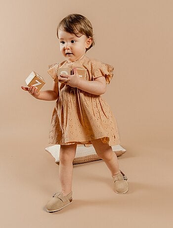 Robe avec bloomer, broderie anglaise Noukie's