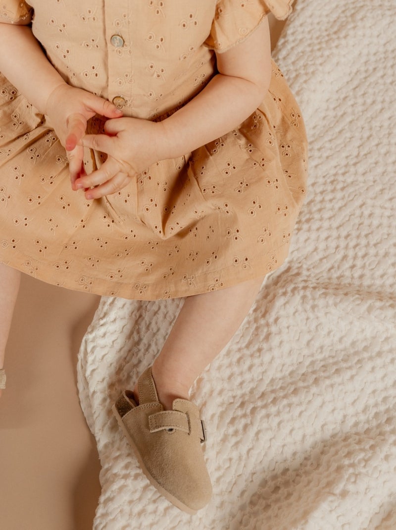 Robe avec bloomer, broderie anglaise Noukie's Beige - Kiabi