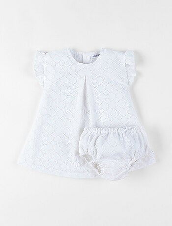 Robe avec bloomer, Broderie Anglaise Noukie's