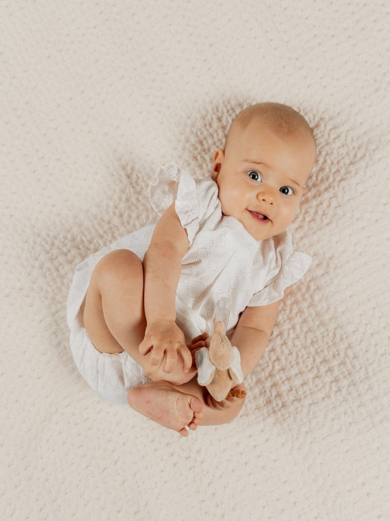 Robe avec bloomer, Broderie Anglaise Noukie's Blanc - Kiabi