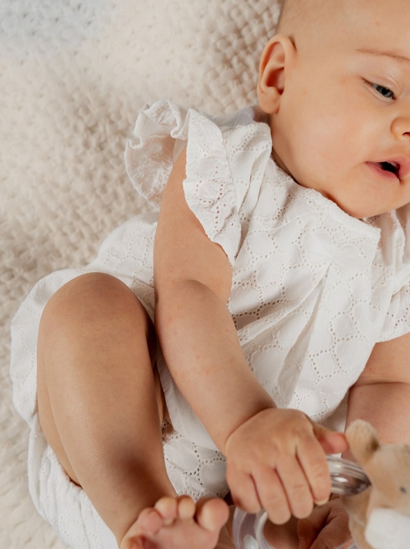 Robe avec bloomer, Broderie Anglaise Noukie's Blanc - Kiabi
