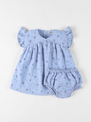 Robe avec bloomer, Crêpe gaufrée Noukie's