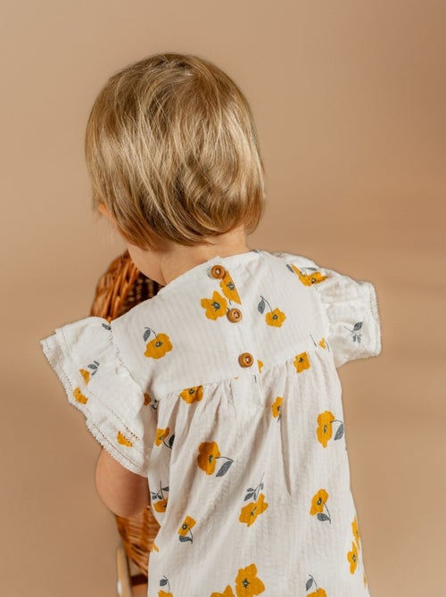 Robe avec bloomer, Crépon de Coton Noukie's - Kiabi