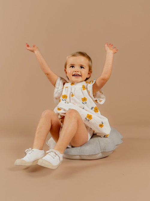 Robe avec bloomer, Crépon de Coton Noukie's - Kiabi