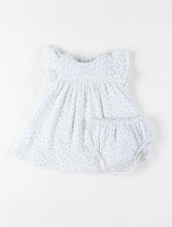 Robe avec Bloomer, Mousseline de Coton Noukie's