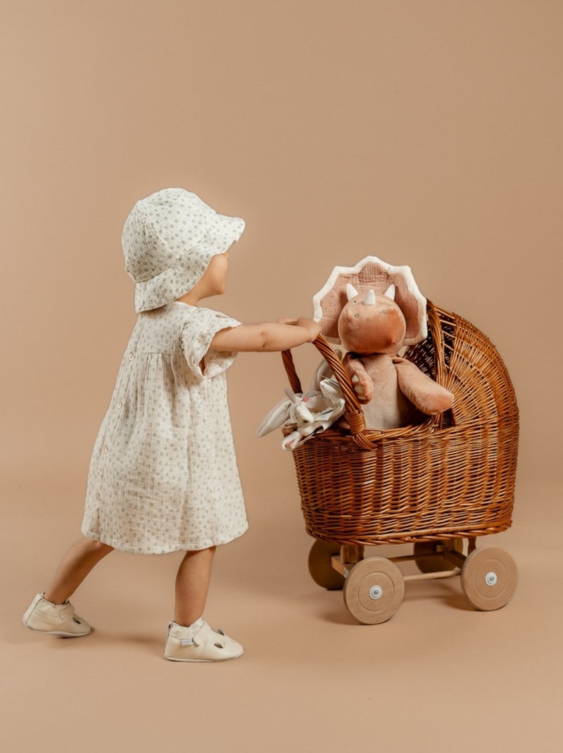 Robe avec Bloomer, Mousseline de Coton Noukie's Blanc - Kiabi