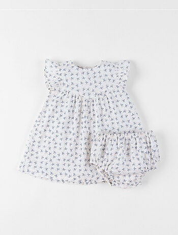 Robe avec bloomer, Voile de coton Noukie's