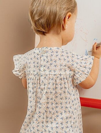 Robe avec bloomer, Voile de coton Noukie's