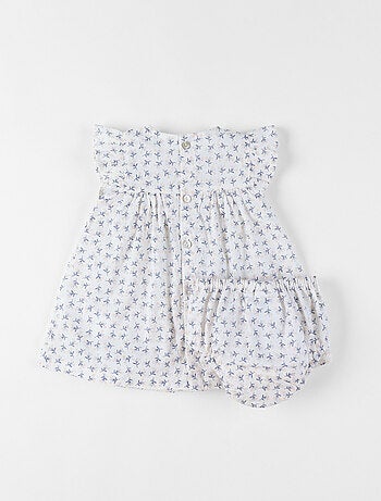 Robe avec bloomer, Voile de coton Noukie's