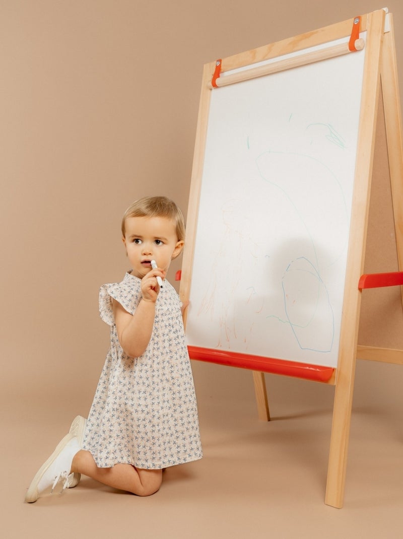 Robe avec bloomer, Voile de coton Noukie's Blanc - Kiabi