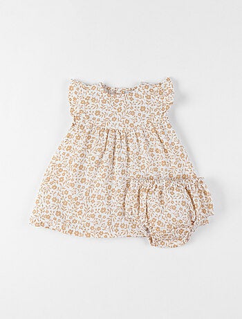 Robe avec bloomer, Voile de coton Noukie's